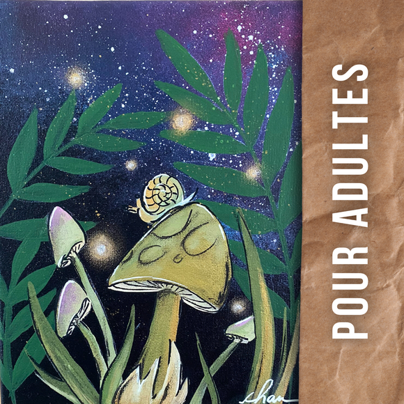 Paint night pour adultes - 12 oct 2025 - Champignons
