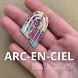 Boucles d'oreilles arc-en-ciel