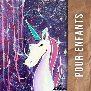 Paint night pour enfants - 26 Sept 2025 - Licorne