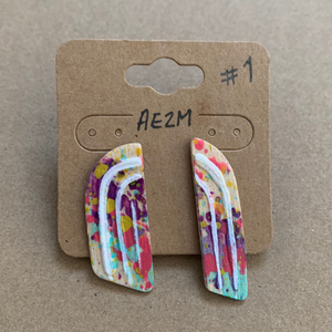 Boucles d'oreilles arc-en-ciel