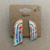 Boucles d'oreilles arc-en-ciel