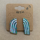 Boucles d'oreilles arc-en-ciel