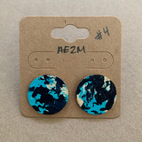 Boucles d'oreilles - Cercles BLEUS