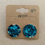 Boucles d'oreilles - Cercles BLEUS