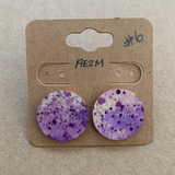 Boucles d'oreilles - Cercles MAUVES