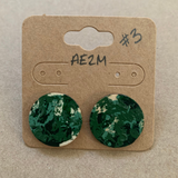 Boucles d'oreilles - Cercles VERTS