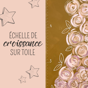 Échelle de croissance - Boho fleuri