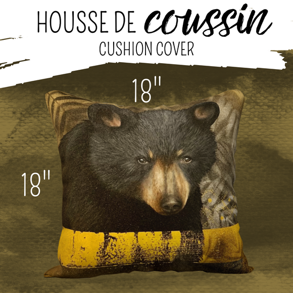 Housse de coussin 18'' x 18'' - Ours