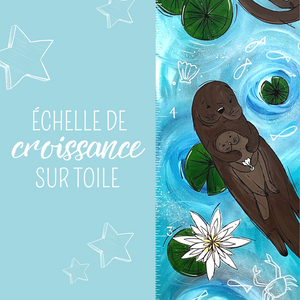 Échelle de croissance - Famille de loutre